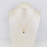 Set Cadena Veneciana + Dije Halo Lágrima / 1.6g / 40cm Oro Amarillo 18K