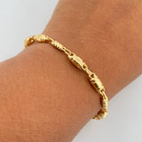Pulso Rustico Barril 5.15gr / 21cm / 4.3mm Oro Amarillo 18K $