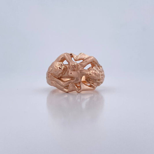 Anillo Pasion 15.15gr / T9 1/2 / Oro Rosa 18K $