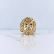 Anillo Rostro Jesus 10.55gr / T8 3/4 / Circones Azules Oro Amarillo 18K $