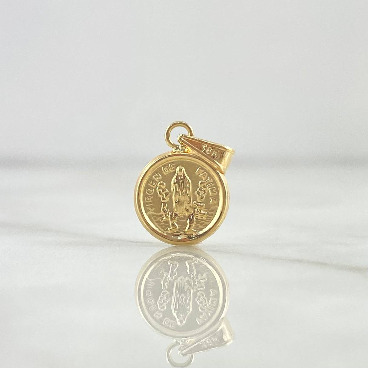 Dije Virgen de Fatima 0.5gr / 1.8cm / Oro 18K