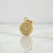 Dije Virgen Fatima Mate 0.55 g / 1.8 cm Oro Amarillo 18K