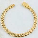 Pulso Cubano 11.05gr / 19.5cm / Oro Amarillo +1 18K *