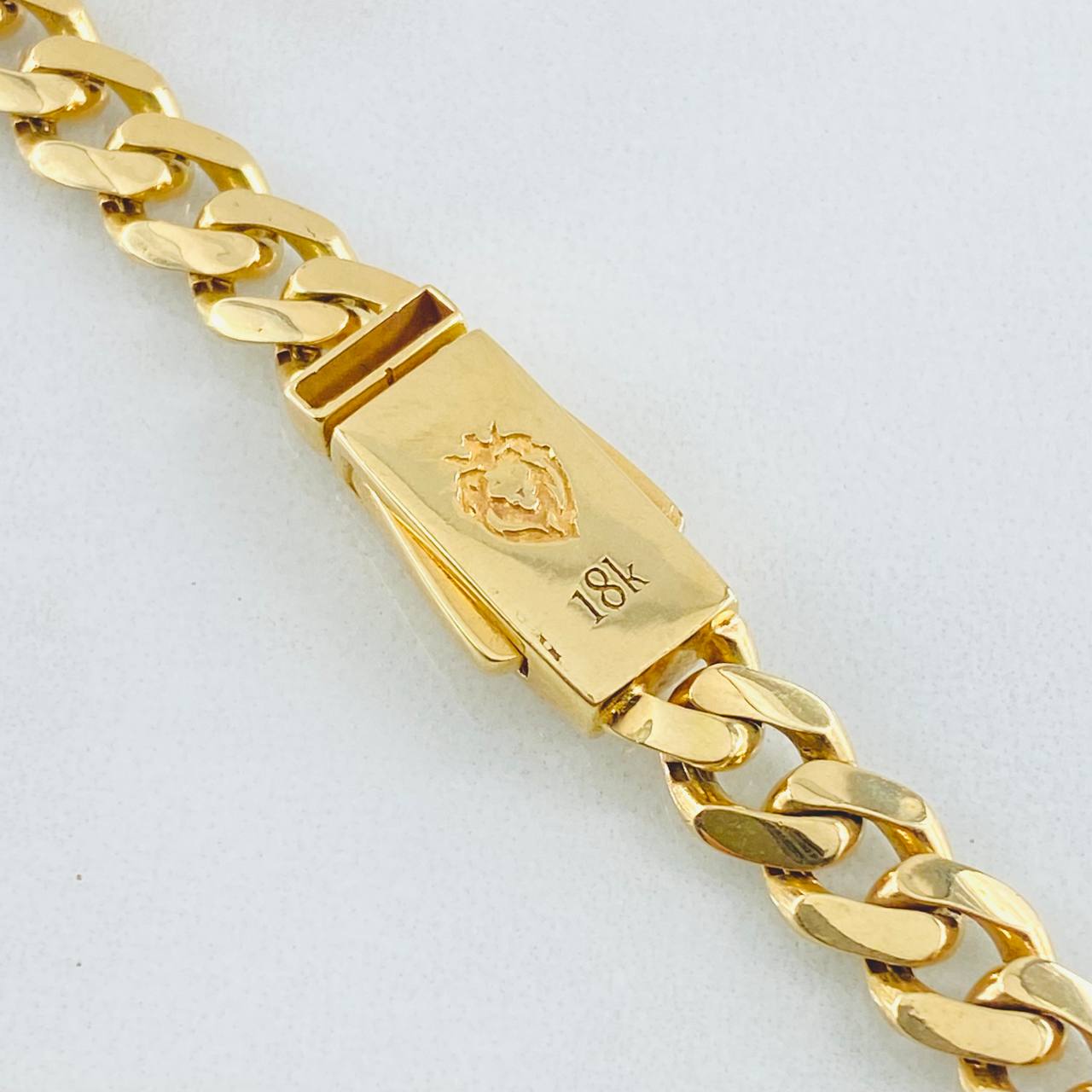 Pulso Cubano 11.05gr / 19.5cm / Oro Amarillo +1 18K *