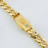 Pulso Cubano 11.05gr / 19.5cm / Oro Amarillo +1 18K *