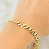 Pulso Cubano 11.05gr / 19.5cm / Oro Amarillo +1 18K *