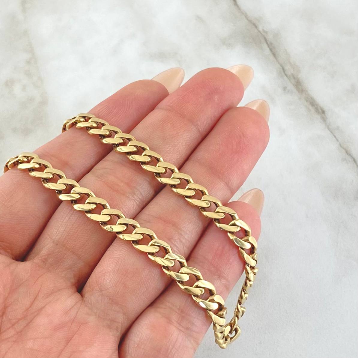 Cadena Cubana 21.7gr / 60cm / Oro Amarillo Nac. Esp. 18K *