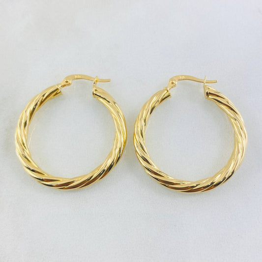 Candongas Mary 3.55gr / 3.2cm / Oro Amarillo 18K ©