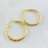 Candongas Mary 5.15gr / 3.2cm / Oro Amarillo 18K &