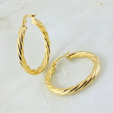 Candongas Mary 3.55gr / 3.2cm / Oro Amarillo 18K ©