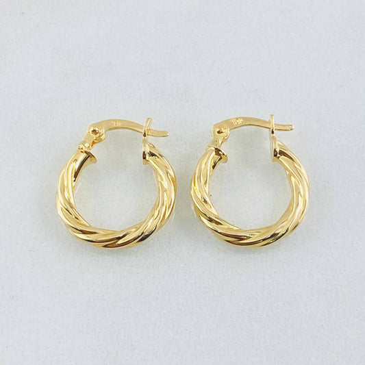 Candongas Emmi 1.45gr / 1.5cm / Oro Amarillo 18K ©