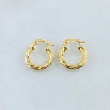 Candongas Emmi 1.3gr / 1.5cm / Oro Amarillo 18K ©