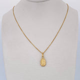 Set Cadena Veneciana /1.85gr/45cm /0.4mm + Dije Virgen Guadalupe/0.45gr/2cm Troquelado  Oro 18K (Oferta) $