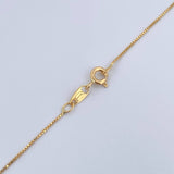 Set Cadena Veneciana /1.8gr/45cm/0.4mm + Dije Cruz/0.45gr/2cm Troquelado Oro 18K (Oferta) $