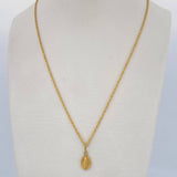 Set Cadena Lazo /0.85gr/45cm/0.7mm + Dije Virgen Milagrosa/0.30gr/1.5cm Troquelado Oro 18K (Oferta) $