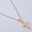 Set Cadena Veneciana /1.8gr/45cm/0.4mm + Dije Cruz/0.45gr/2cm Troquelado Oro 18K (Oferta) $
