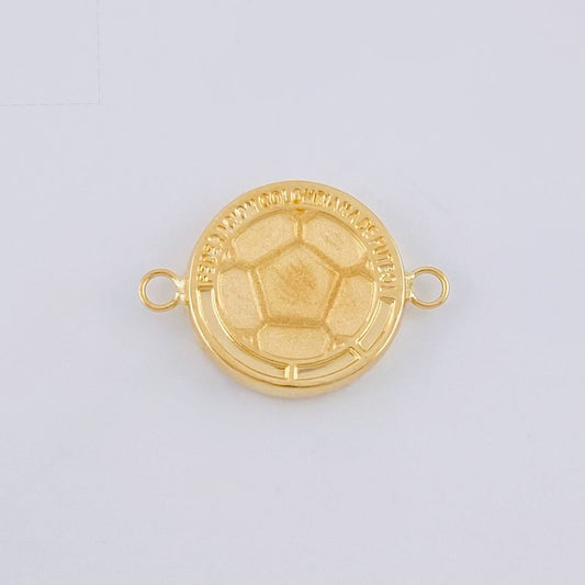 Herraje Escudo Colombia Mate 0.9 g / 2.1 cm Oro Amarillo 18K