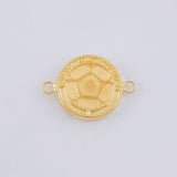Herraje Escudo Colombia Mate 1 g / 2.1 cm Oro Amarillo 18K
