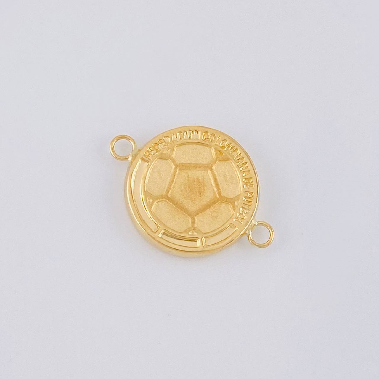 Herraje Escudo Colombia Mate 0.9 g / 2.1 cm Oro Amarillo 18K