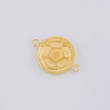 Herraje Escudo Colombia Mate 0.9 g / 2.1 cm Oro Amarillo 18K