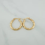 Candongas Kari 1.8gr / 2.3cm / Oro Amarillo 18K $