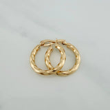 Candongas Kari 1.7gr / 2.3cm / Oro Amarillo 18K &