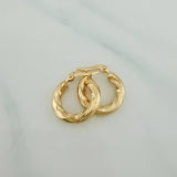 Candongas Mai 1.6gr / 1.8cm / Oro Amarillo 18K $