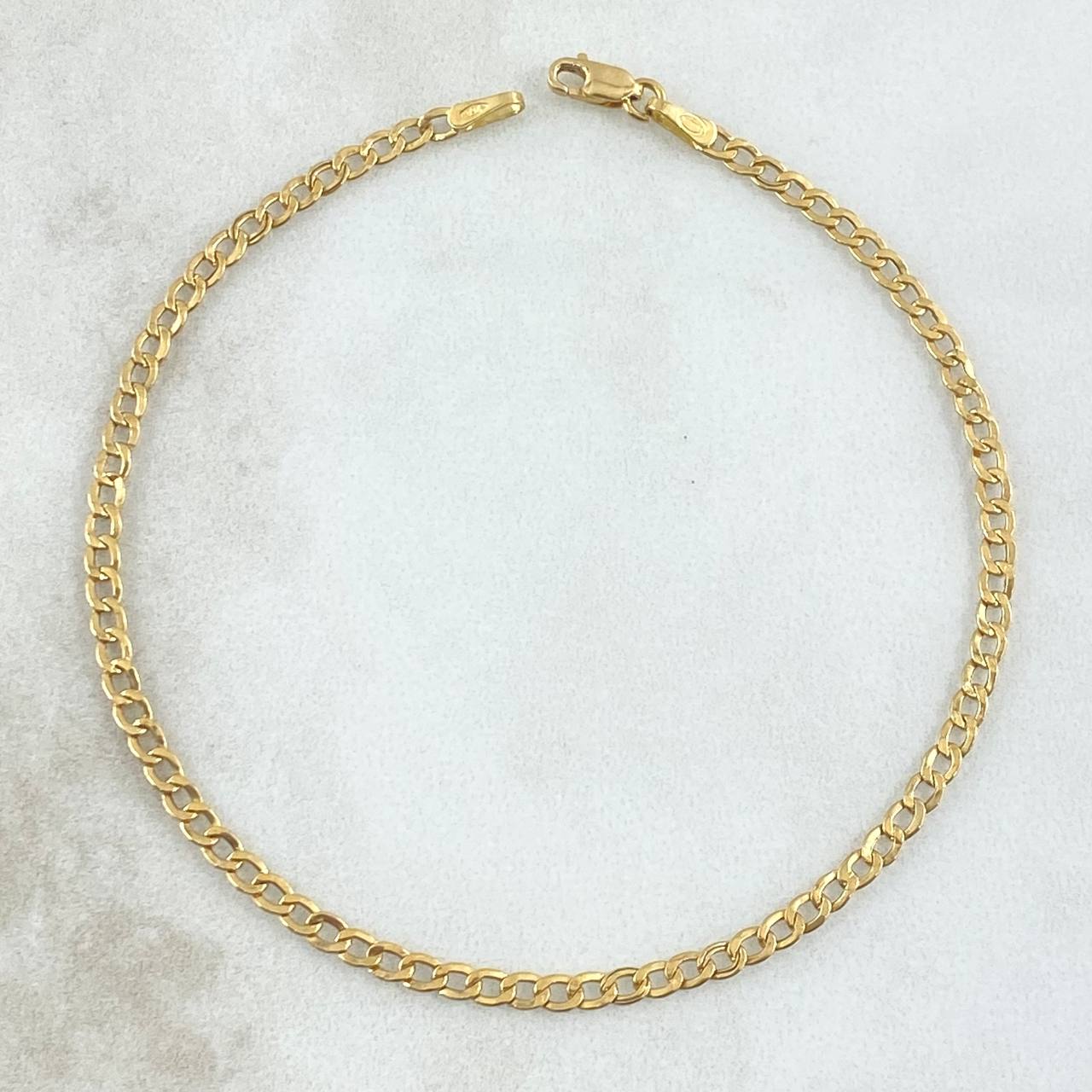 Pulso Cubano 1.15gr / 19.5cm / 2.2mm Oro Amarillo +1 18K (Oferta)