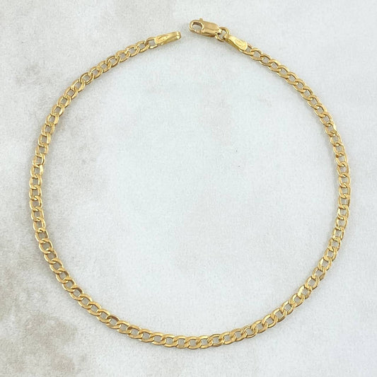 Pulso Cubano 1.15gr / 19.5cm / 2.2mm Oro Amarillo +1 18K (Oferta)