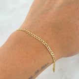 Pulso Cubano 1.15gr / 19.5cm / 2.2mm Oro Amarillo +1 18K (Oferta)