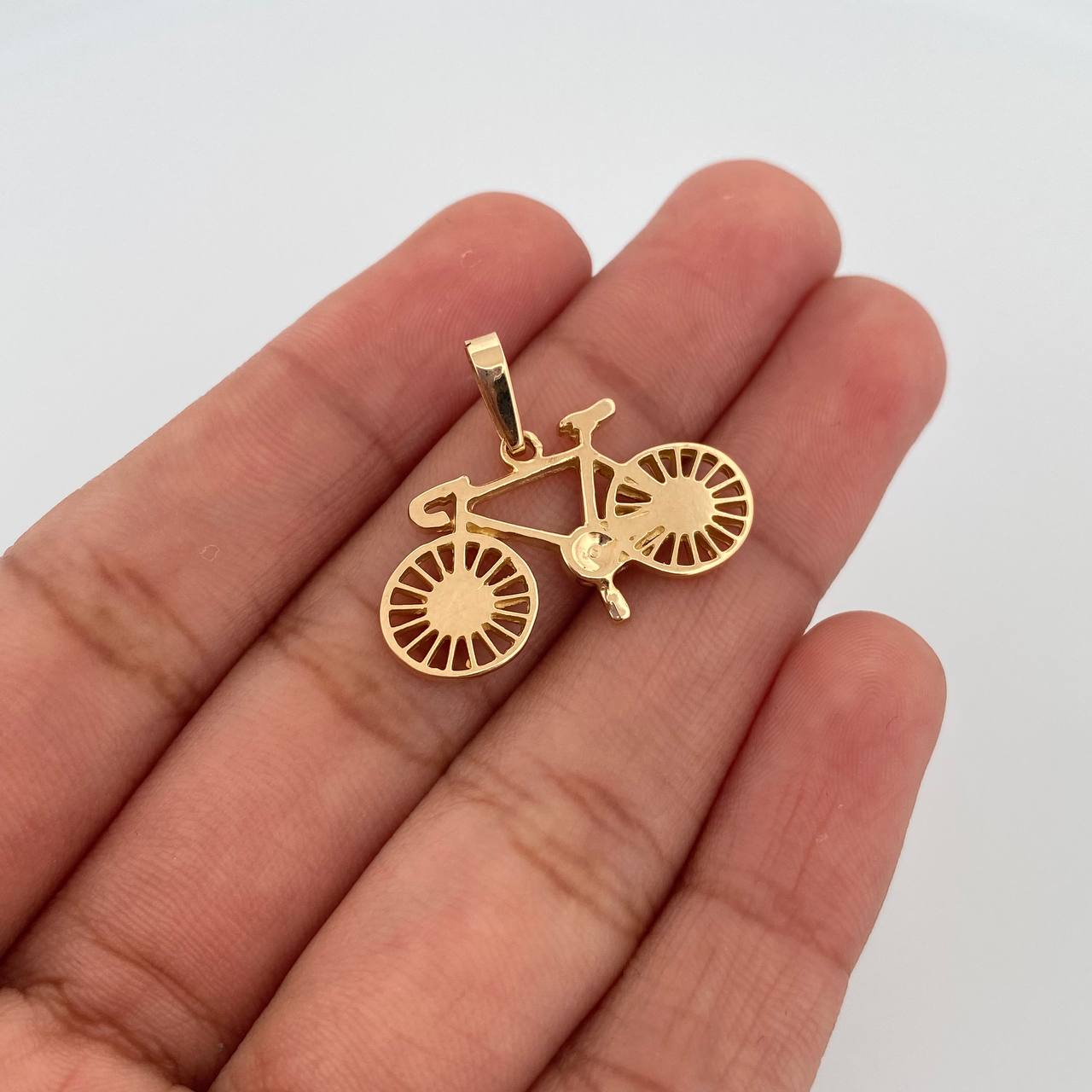 Dije Bicicleta 3gr / 2.5cm / Oro Amarillo 18K &