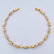 Pulso Rustico 4.05gr / 20.8cm / 3.2mm Barril Plano Oro Amarillo 18K &