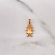 Dije Figura Mujer 1.8gr / 2.1cm / Liso Oro Rosa 18K $