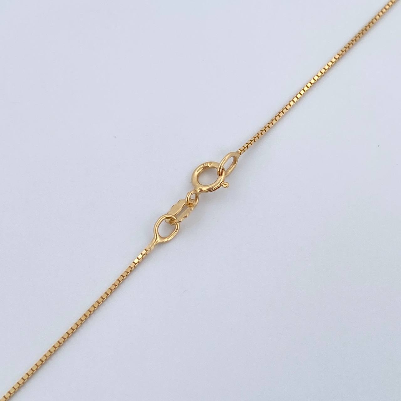 Set Cadena Veneciana /1.0gr/45cm/0.3mm + Dije Libelula /0.35gr/1.5cm Troquelado  Oro 18K (Oferta) &