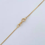 Set Cadena Veneciana /1.0gr/45cm/0.3mm + Dije Libelula /0.35gr/1.5cm Troquelado  Oro 18K (Oferta) &