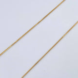 Set Cadena Veneciana 1.8gr/45cm/0.7mm + Dije Virgen Guadalupe 0.4gr/1.5cm Troquelado Oro 18K (Oferta) &