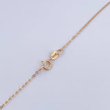 Set Cadena Aro Seguido 0.85gr/45cm/0.6mm + Dije Libelula 0.35gr/1.4cm Troquelado Oro 18K (Oferta) &
