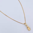 Set Cadena Veneciana 1.8gr/45cm/0.7mm + Dije Angel 0.3gr/1.4cm Troquelado Oro 18K (Oferta) &