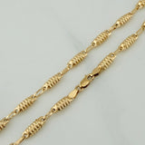 Cadena Rustica Barril 7.7 g / 61 cm / 3 mm Oro Amarillo 18K