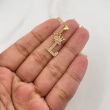 Dije Corona Letra L 1.5 g / 2.7 cm Oro Amarillo 18K