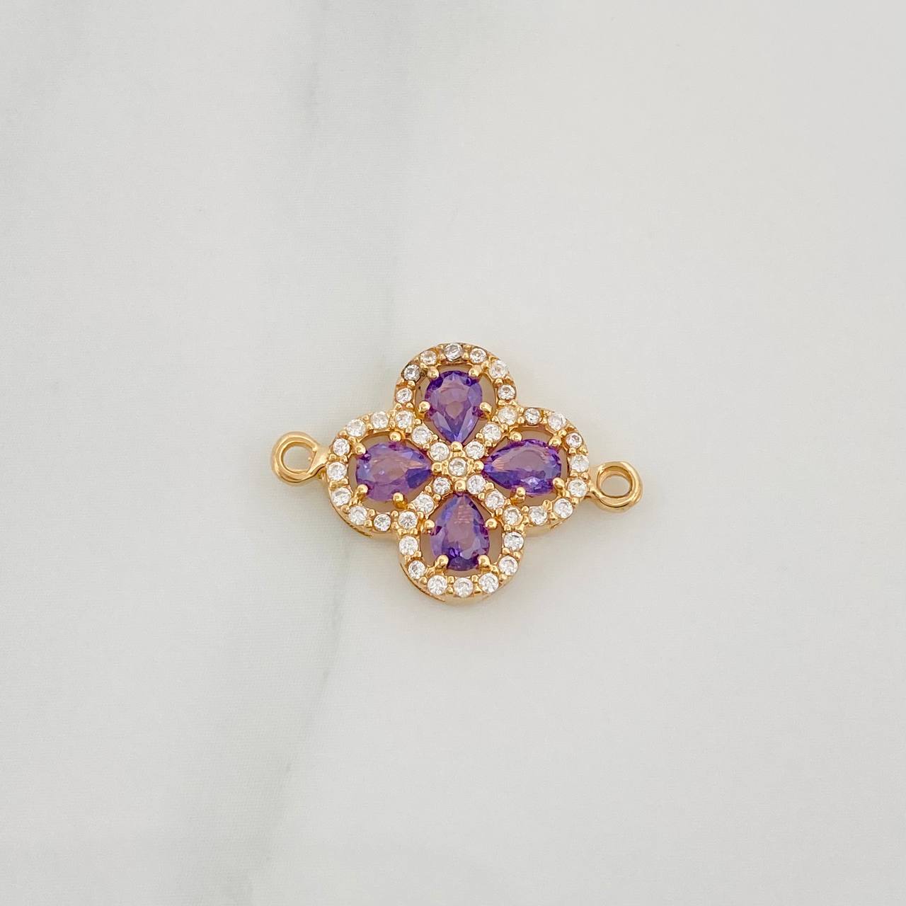 Herraje Trebol 1.7 g / 2 cm Oro Amarillo 18K