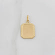 Dije Placa Bordeada 0.7 g / 2.3 cm Oro Amarillo 18K