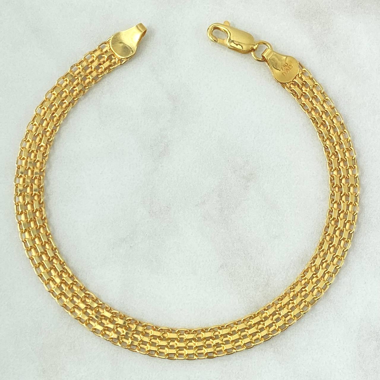 Pulso Chino 5.45gr / 21cm / 6mm Oro Amarillo +0 18K