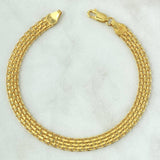 Pulso Chino 5.45gr / 21cm / 6mm Oro Amarillo +0 18K