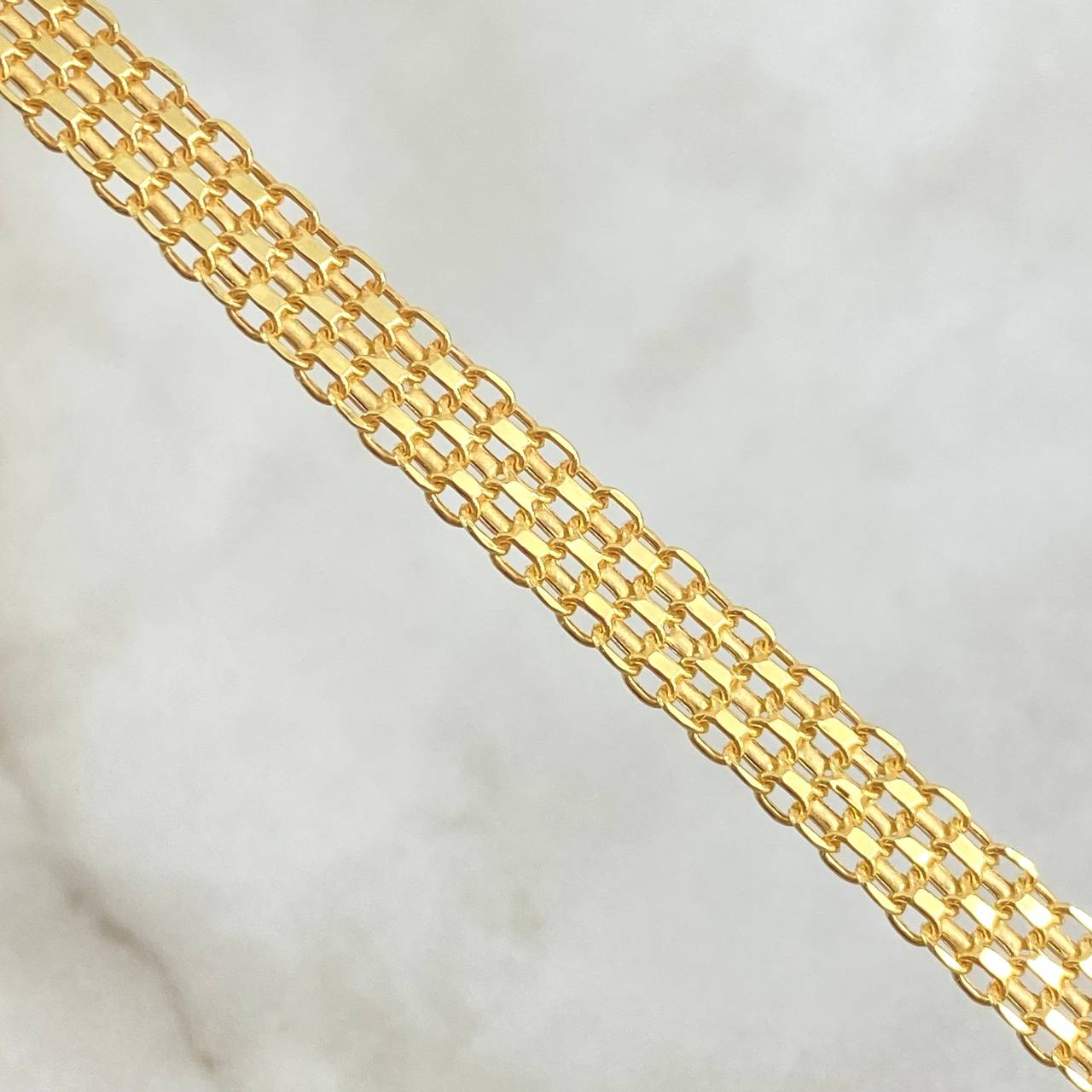 Pulso Chino 5.45gr / 21cm / 6mm Oro Amarillo +0 18K