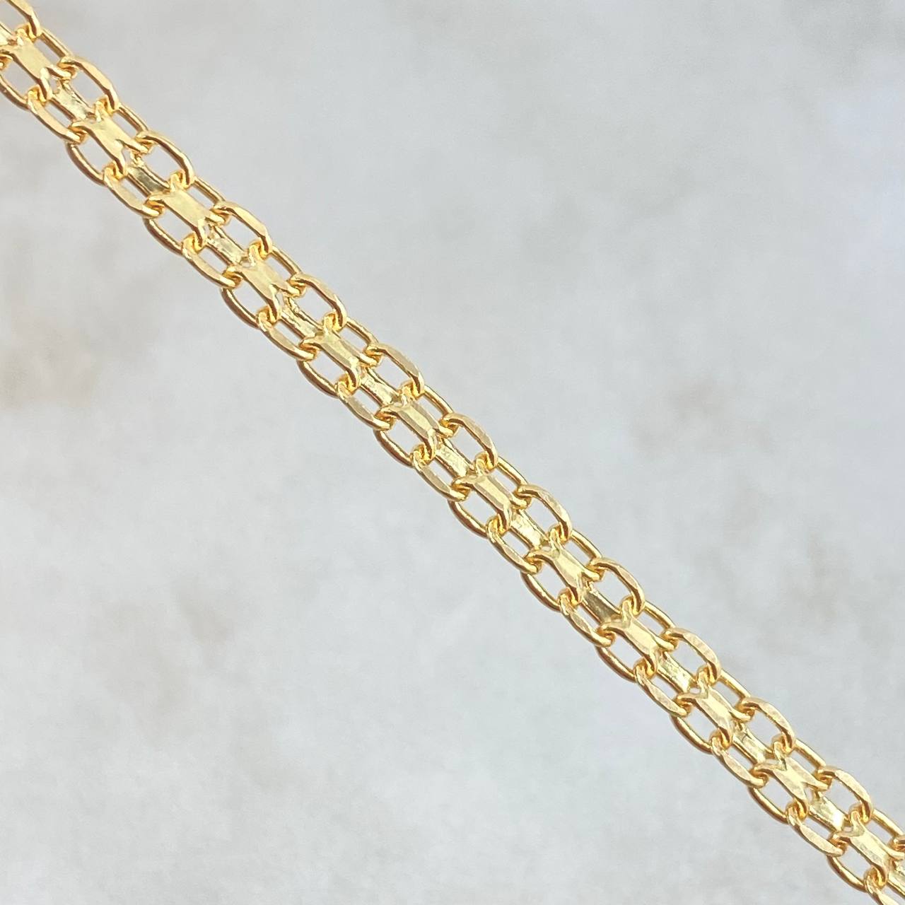 Pulso Chino 4.05gr / 18.5cm / 3mm Oro Amarillo +0 18K