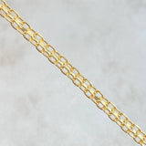 Pulso Chino 4.05gr / 18.5cm / 3mm Oro Amarillo +0 18K