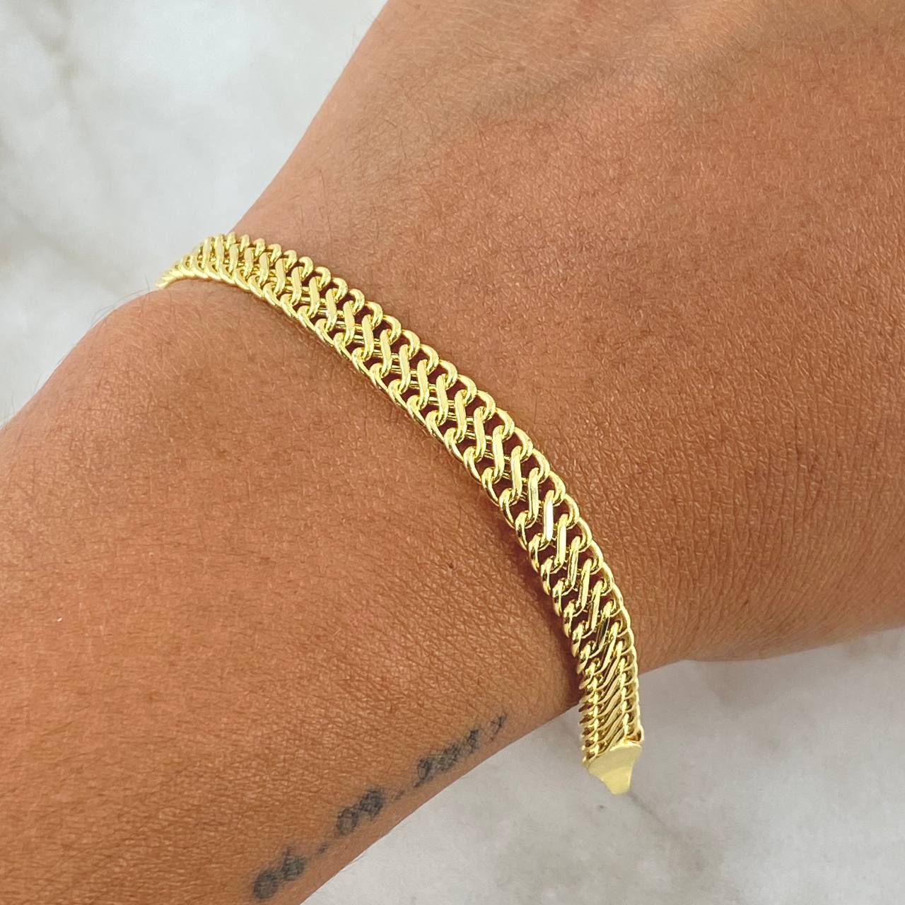 Pulso Sedusa 5.6gr / 19.5cm / 6mm Oro Amarillo +3 18K
