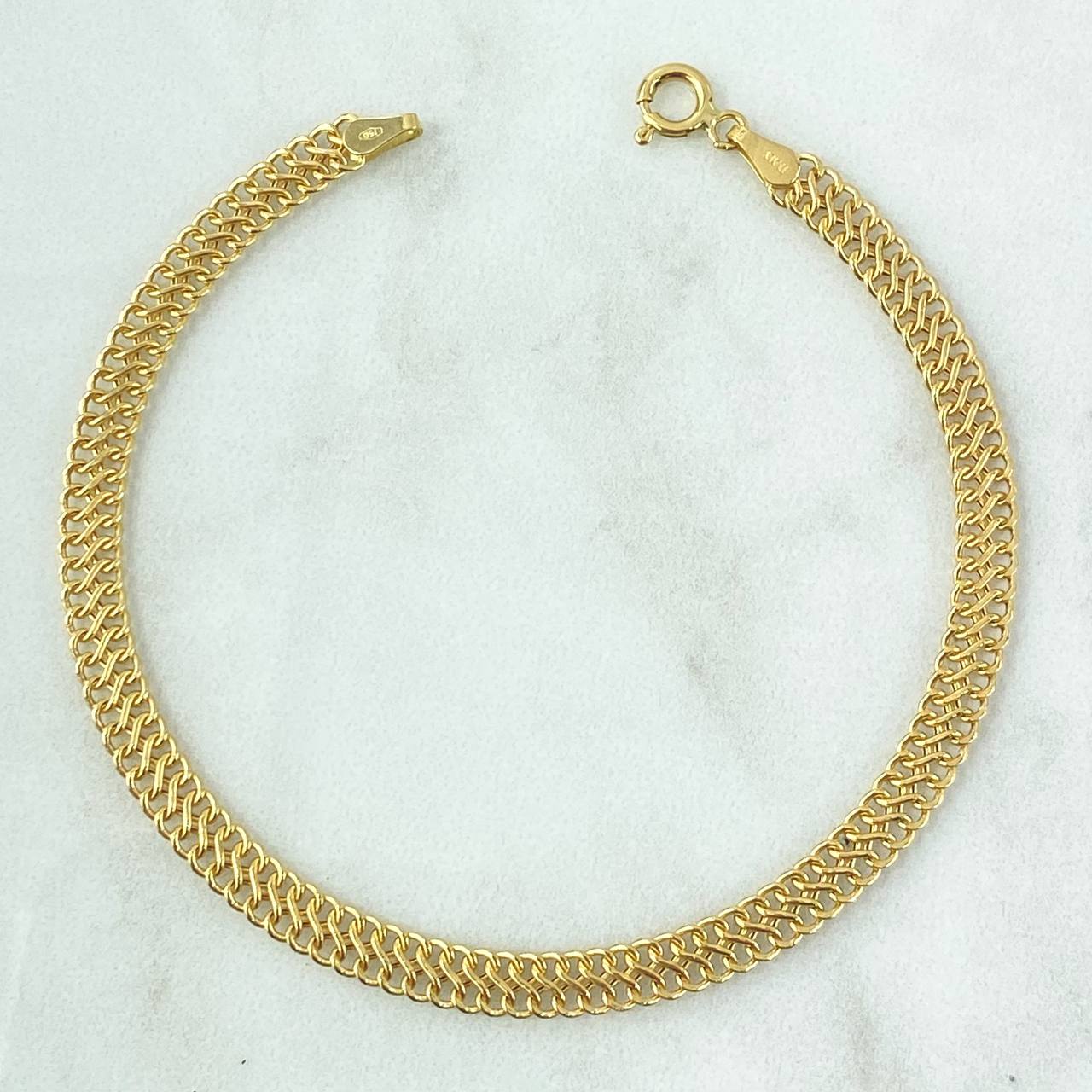 Pulso Sedusa 2.5gr / 19cm / 5mm Oro Amarillo +3 18K
