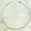 Tobillera Aro Seguido 1.85gr / 27.5cm / 2.5mm Oro Amarillo +3 18K